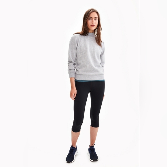 Lole Flat Track Sweatshirt Mock Neck Activewear Cabincore Athleisure Loungewear - Picture 8 of 8